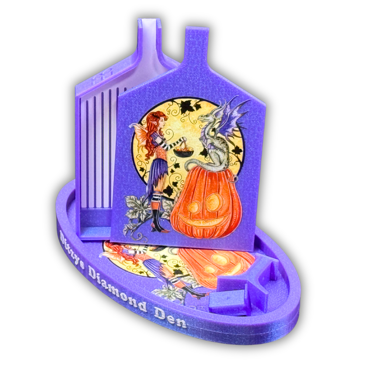 © Amy Brown 🧡Dragons Love Candy Corn💛– Amy Brown Licensed Tray & Trinket Tray Bundle
