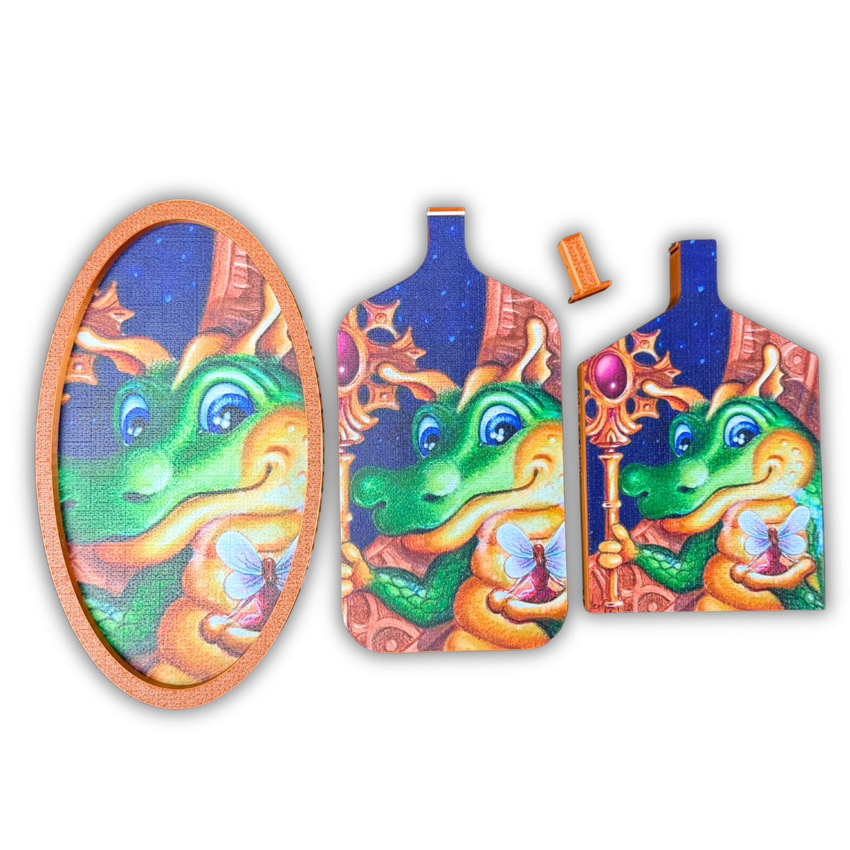 © Randal Spangler 🐉 A Fairy Friend 🧚– Randal Spangler Licensed Tray & Trinket Tray Bundle
