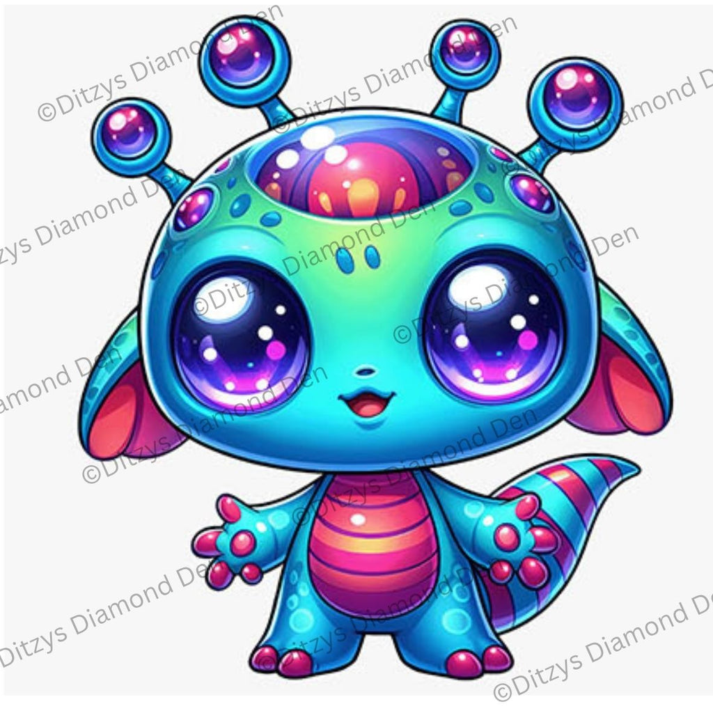 🛸🌟Nebula Friends 25x25cm — Mini Diamond Painting Collection🌟🛸