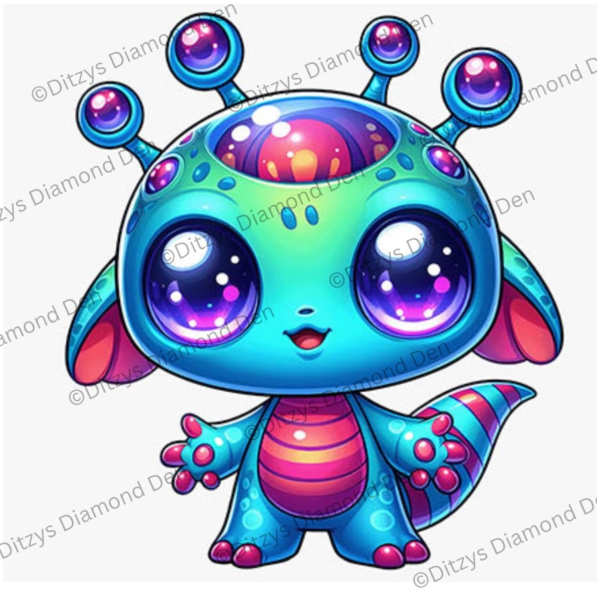 🛸🌟Nebula Friends 25x25cm — Mini Diamond Painting Collection🌟🛸