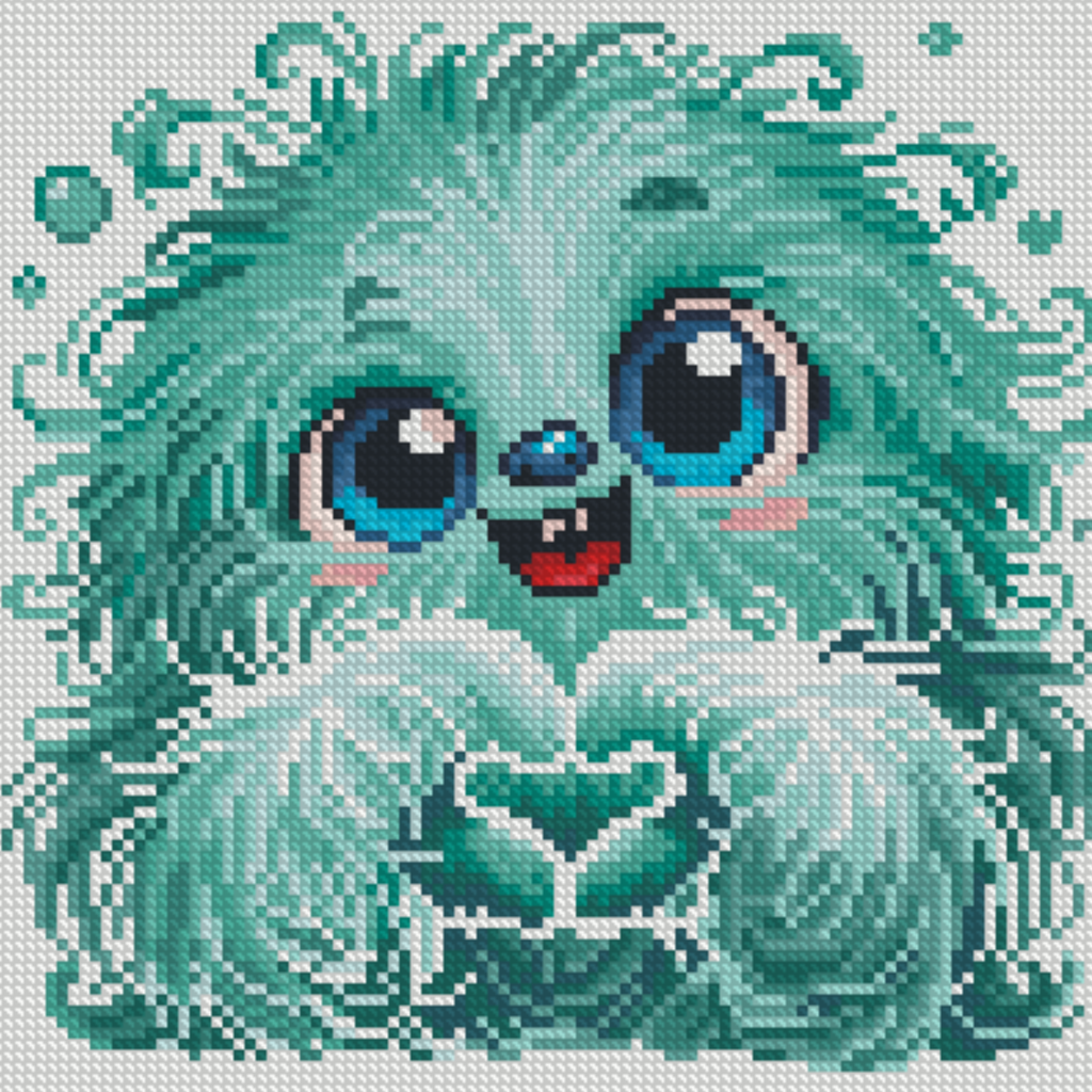 Cuddle Monsters 25x25cm — Mini Diamond Painting Collection