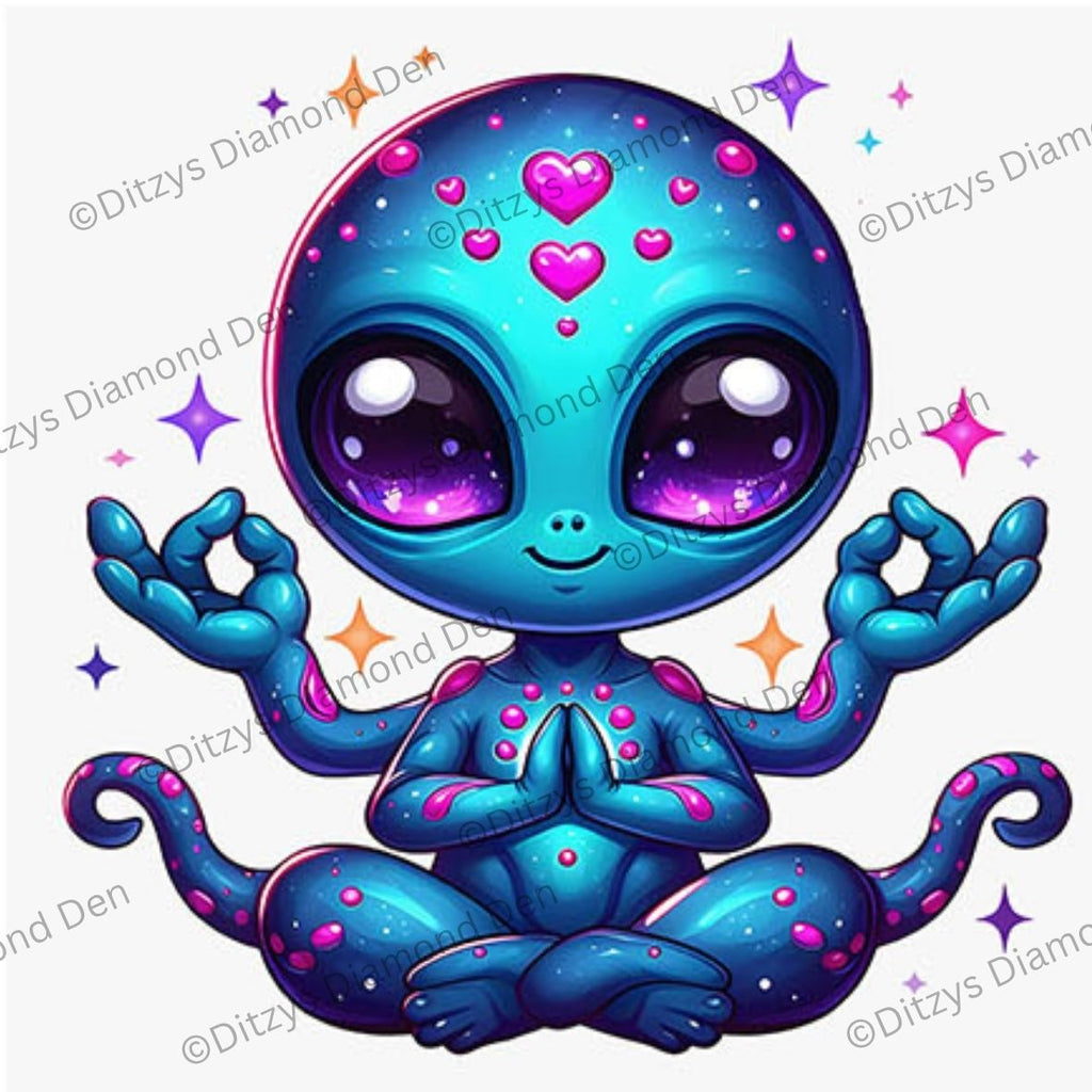 🛸🌟Nebula Friends 25x25cm — Mini Diamond Painting Collection🌟🛸