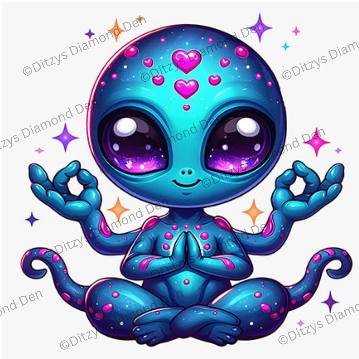 🛸🌟Nebula Friends 25x25cm — Mini Diamond Painting Collection🌟🛸