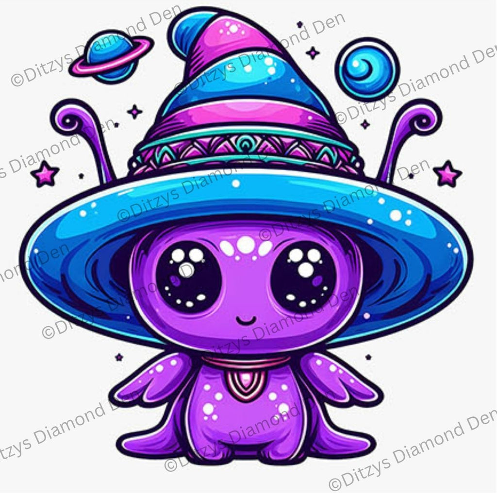 🛸🌟Nebula Friends 25x25cm — Mini Diamond Painting Collection🌟🛸
