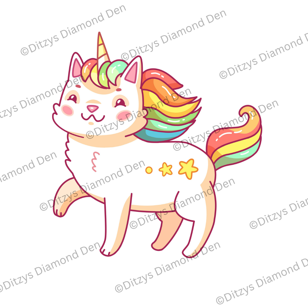 🌈KittyCorns — Mini Diamond Painting Collection 🦄