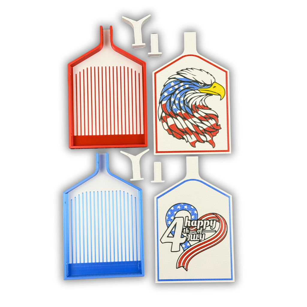 ❤️🤍💙4th of July Diamond Painting Tray Bundle 🦅
