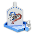 ❤️🤍💙4th of July Heart Diamond Painting Tray 💙🤍❤️
