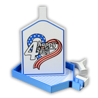 ❤️🤍💙4th of July Heart Diamond Painting Tray 💙🤍❤️