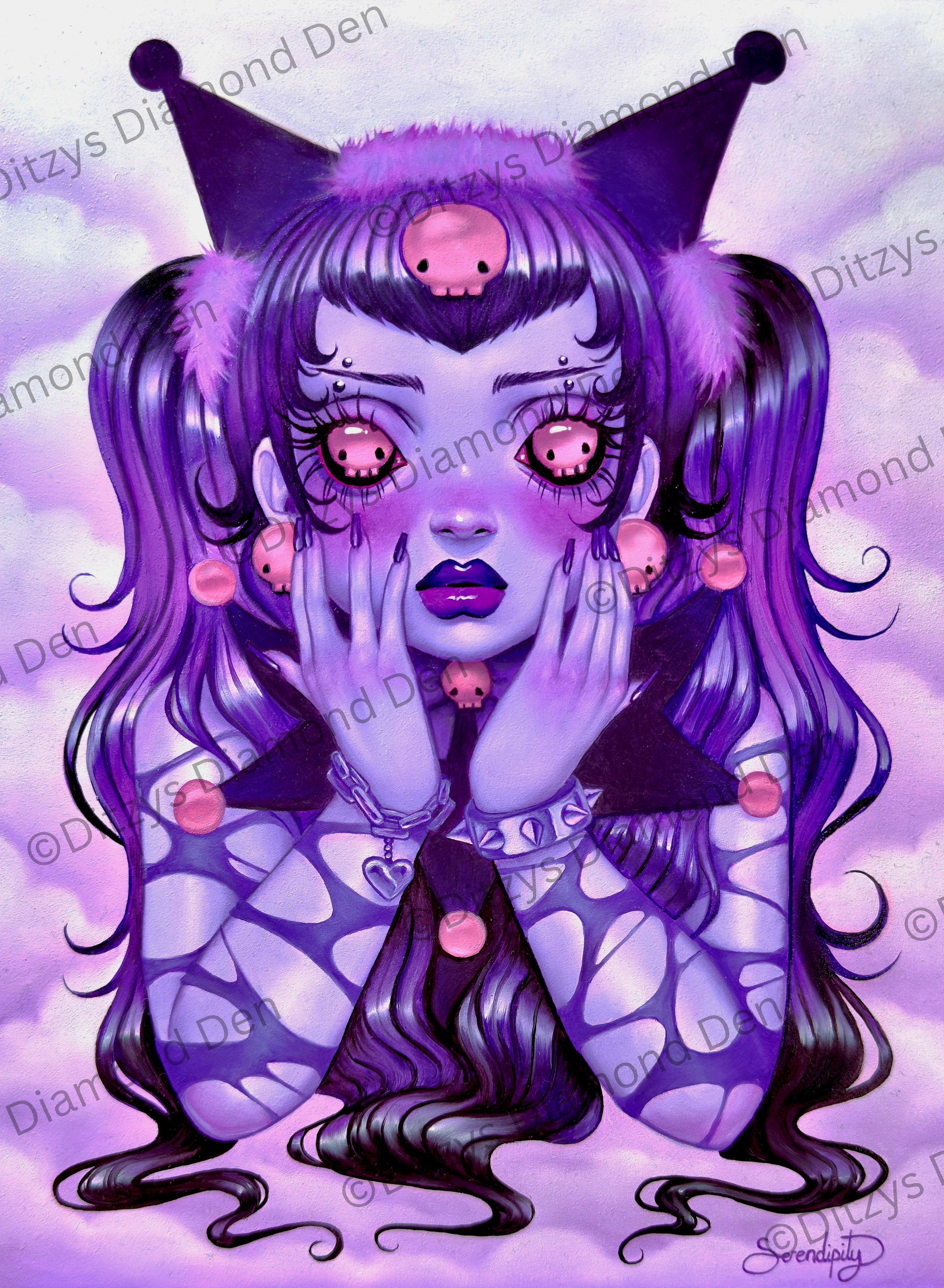 🐈‍⬛💜 Chaos Kitty by © Serendipity The Artist 💜🐈‍⬛