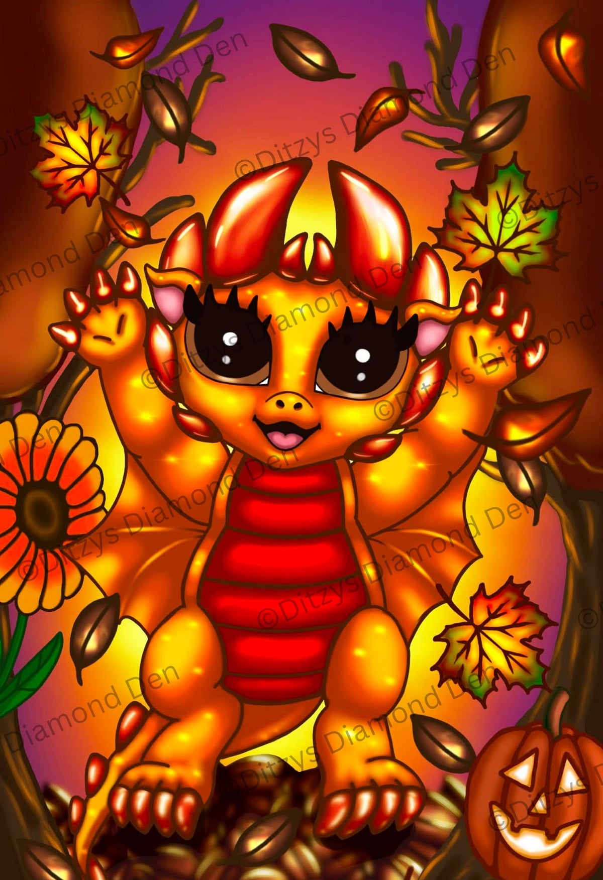 🍂Dragon Autumn by © Emma Casey🍂US Orders
