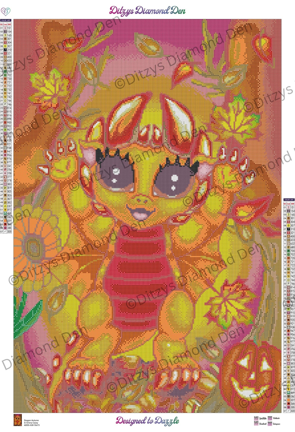 🍂Dragon Autumn by © Emma Casey🍂US Orders