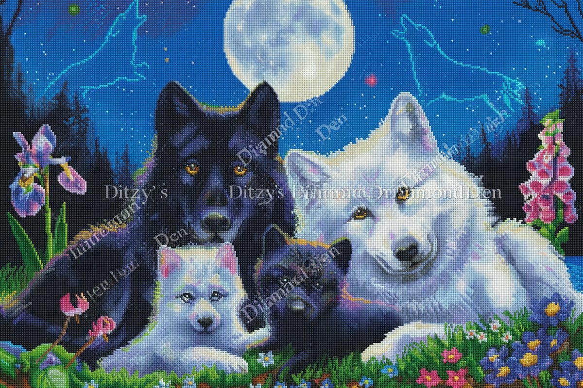 💙Howling Moon by © Bridget Voth 💙 US Orders