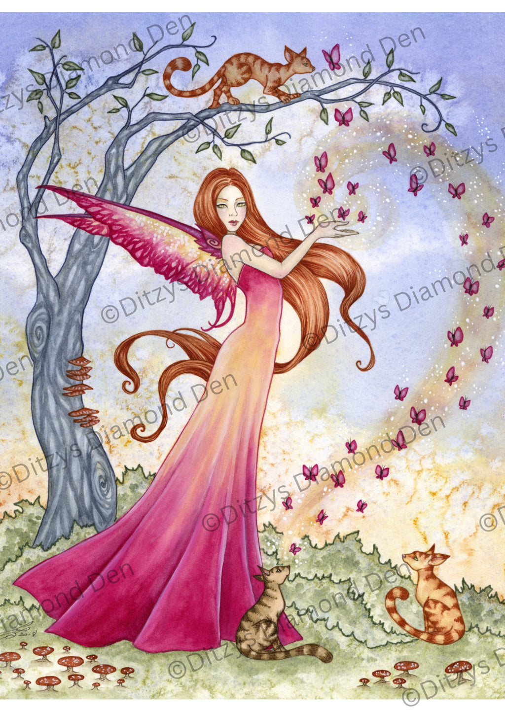 🦋 Butterfly Magic by © Amy Brown 🦋 (Square Version)