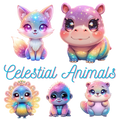 Celestial Animals — Mini Diamond Painting Collection