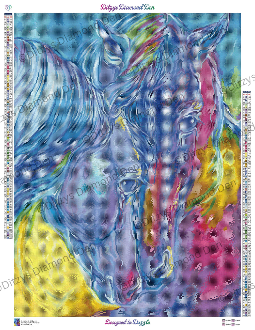 🌈 Color My World With Horses by © Marcia Baldwin 🌈 International Orders