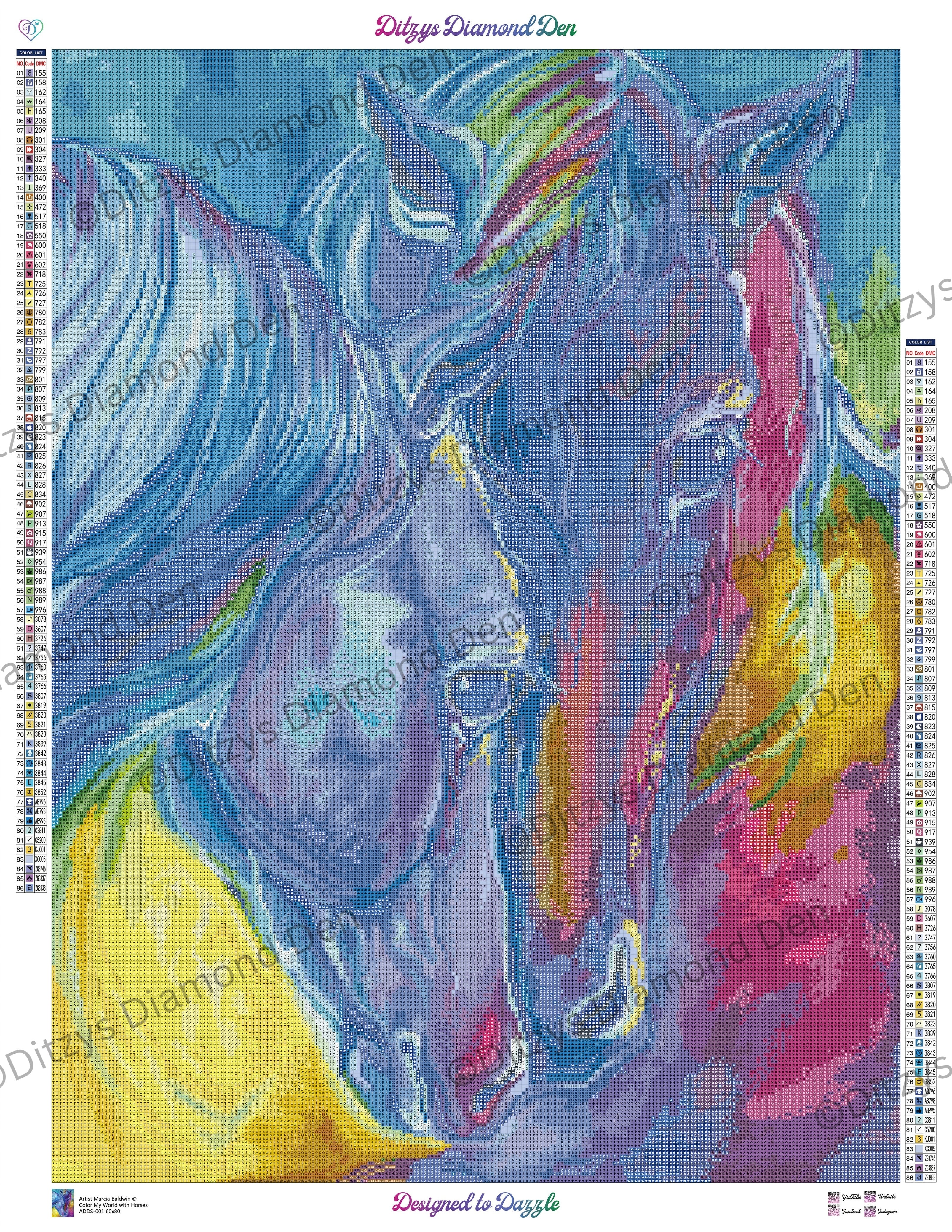 🌈 Color My World with Horses ©Marcia Baldwin 🌈
