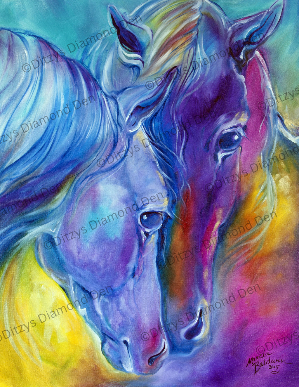 🌈 Color My World With Horses by © Marcia Baldwin 🌈 International Orders