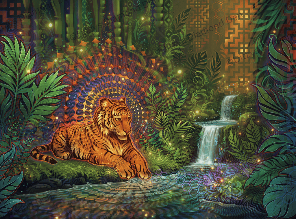 🧡Tiger Glow by © Simon Haiduk 🧡 Square Version)
