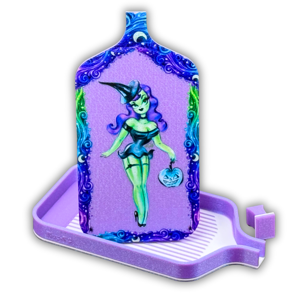 🖤💚Licensed Miss Fluff© Sparkle Witch Edition Diamond Painting Tray 💚🖤