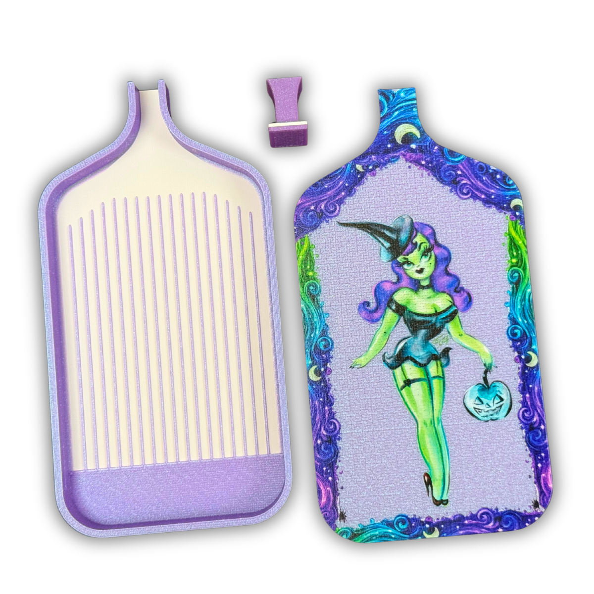 🖤💚Licensed Miss Fluff© Sparkle Witch Edition Diamond Painting Tray 💚🖤