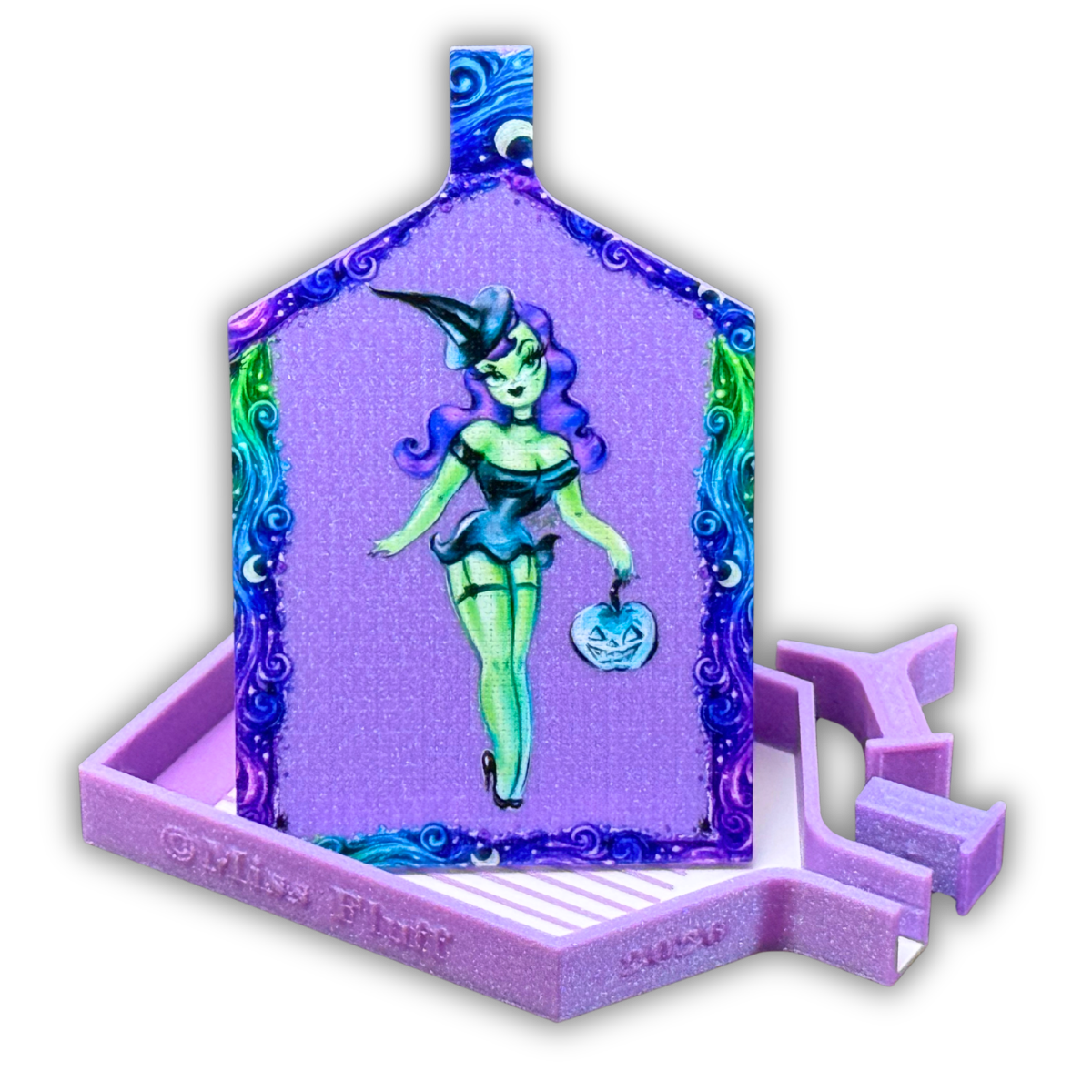 🖤💚Licensed Miss Fluff© Sparkle Witch Edition Diamond Painting Tray 💚🖤