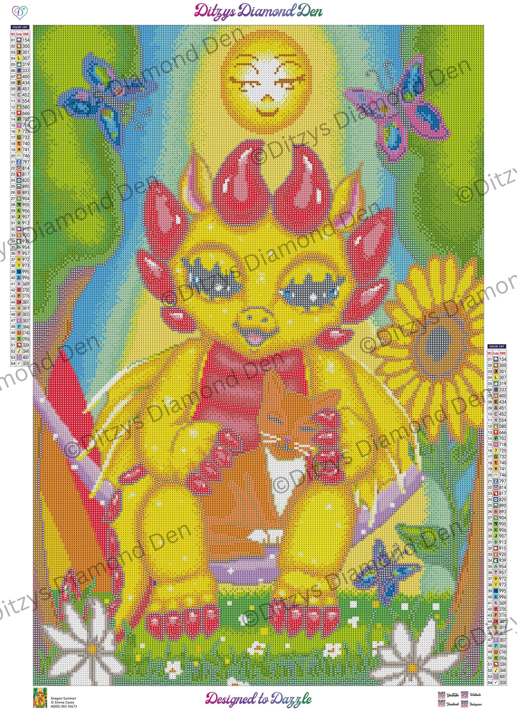 🌞 Dragon Summer by © Emma Casey 🌞 International Orders