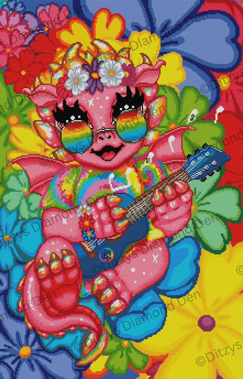 ☮️Groovy Dragon by © Emma Casey ☮️ US Orders