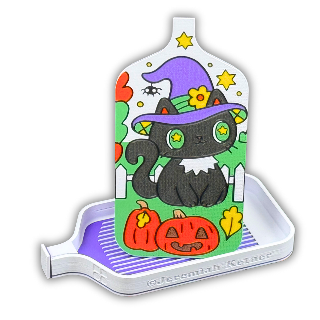 🐈‍⬛ © Trick or Treat – Jeremiah Ketner Licensed Diamond Painting Tray🐈‍⬛