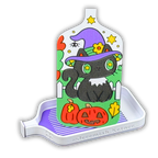 🐈‍⬛ © Trick or Treat – Jeremiah Ketner Licensed Diamond Painting Tray🐈‍⬛