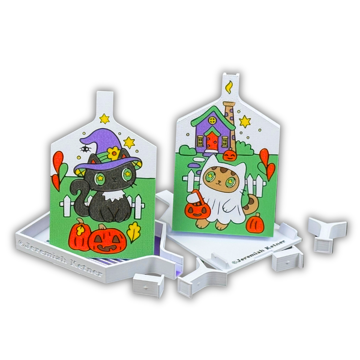 🐈‍⬛ © Trick or Treat – Jeremiah Ketner Licensed Diamond Painting Tray🐈‍⬛