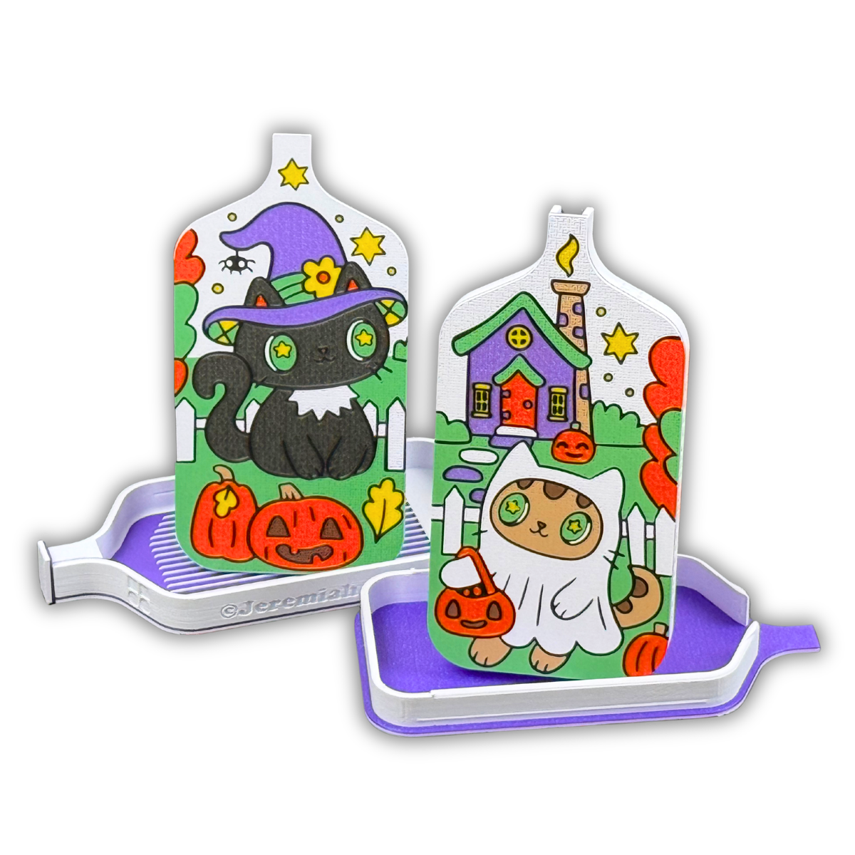 🐈‍⬛ © Trick or Treat – Jeremiah Ketner Licensed Diamond Painting Tray🐈‍⬛