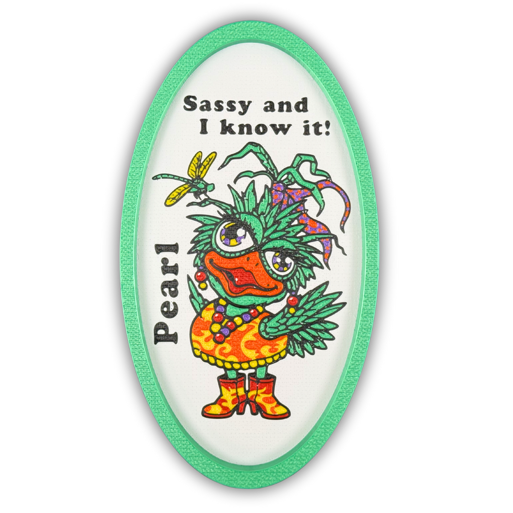 © Richard Lorenz 🧡 Pearl, Sassy and I Know It💛– Richard Lorenz Licensed Tray & Trinket Tray Bundle