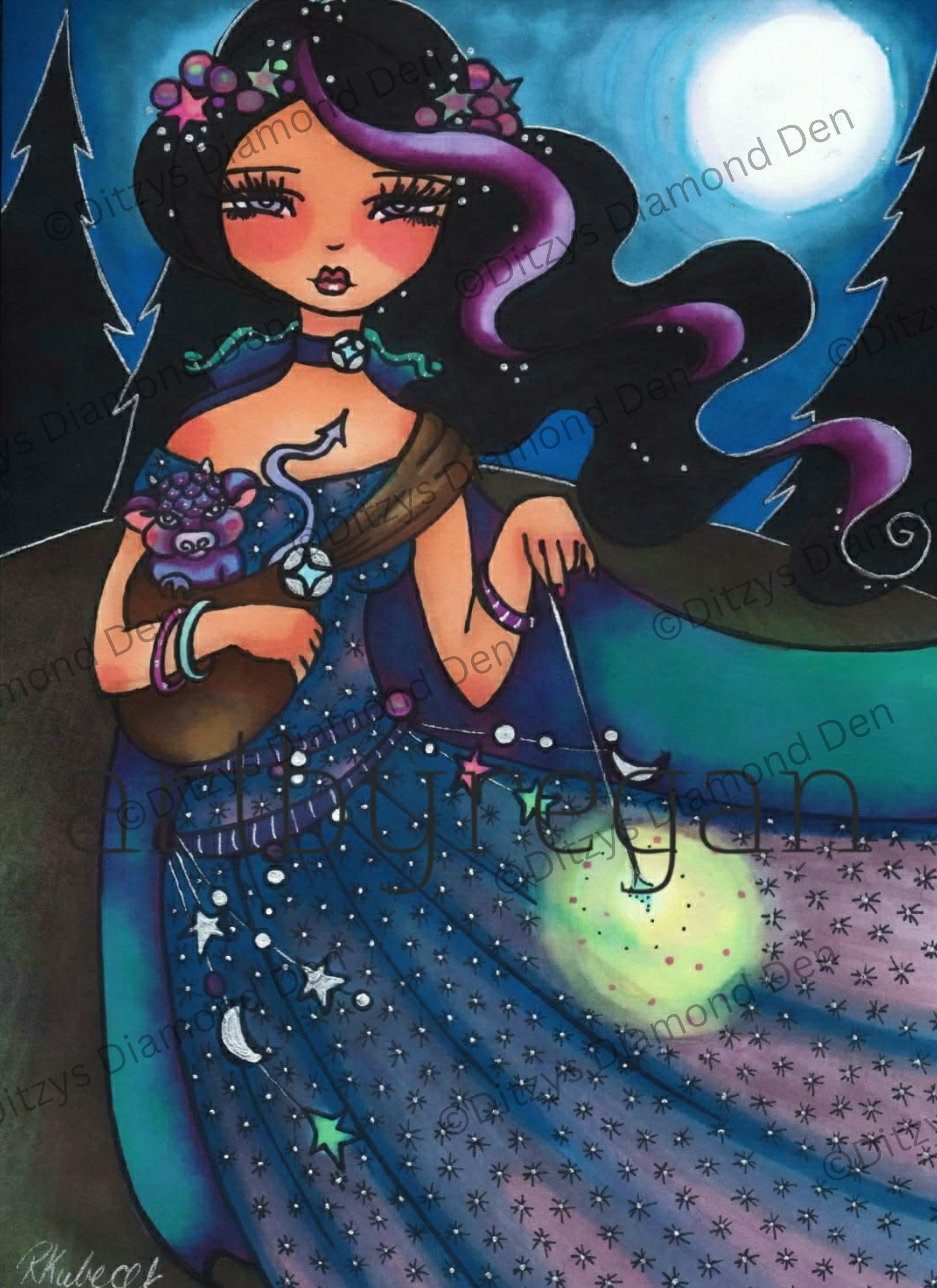 Lunar Enchantress by © Regan Kubecek