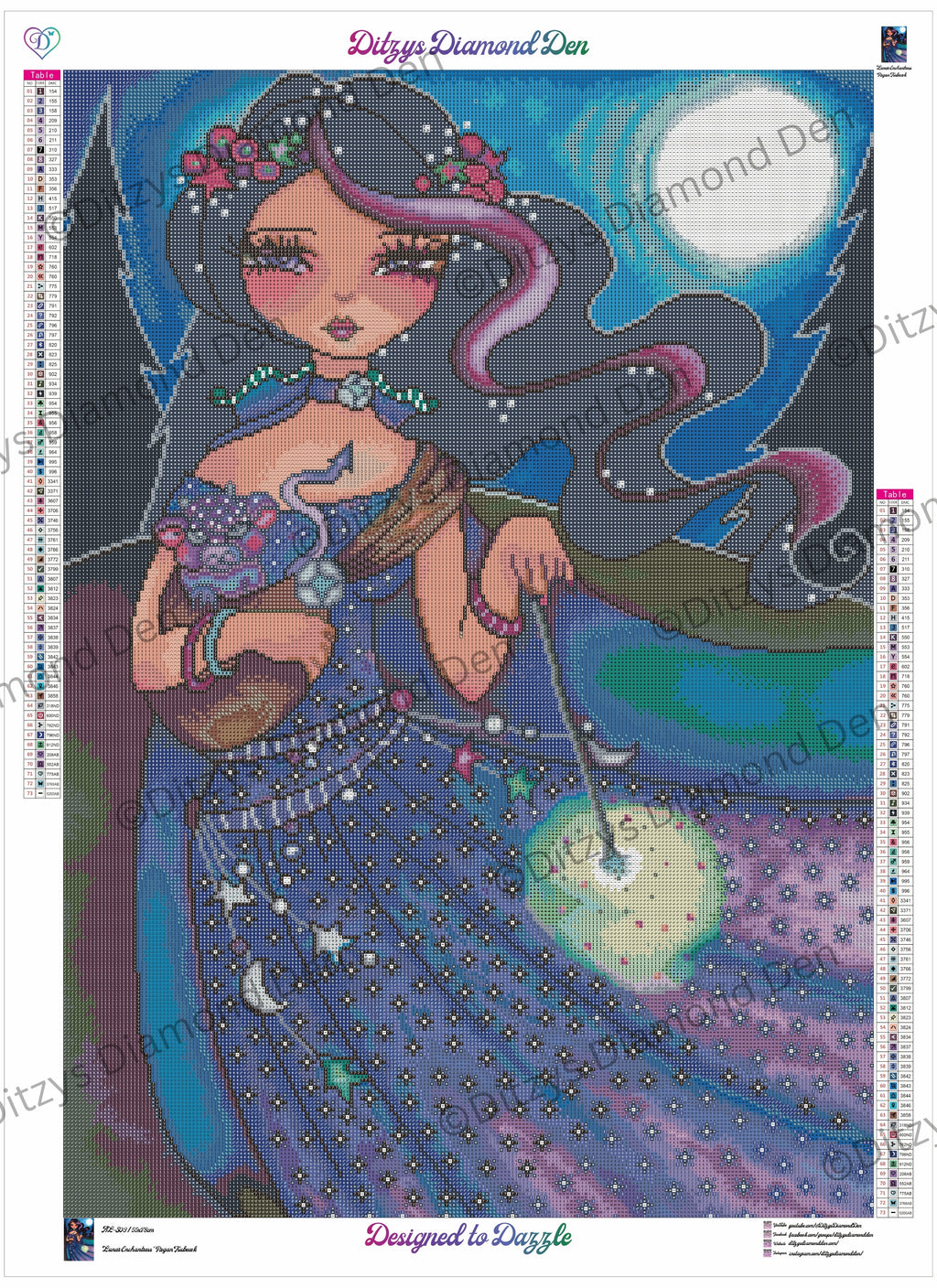 💜Lunar Enchantress by © Regan Kubecek💙 International Orders
