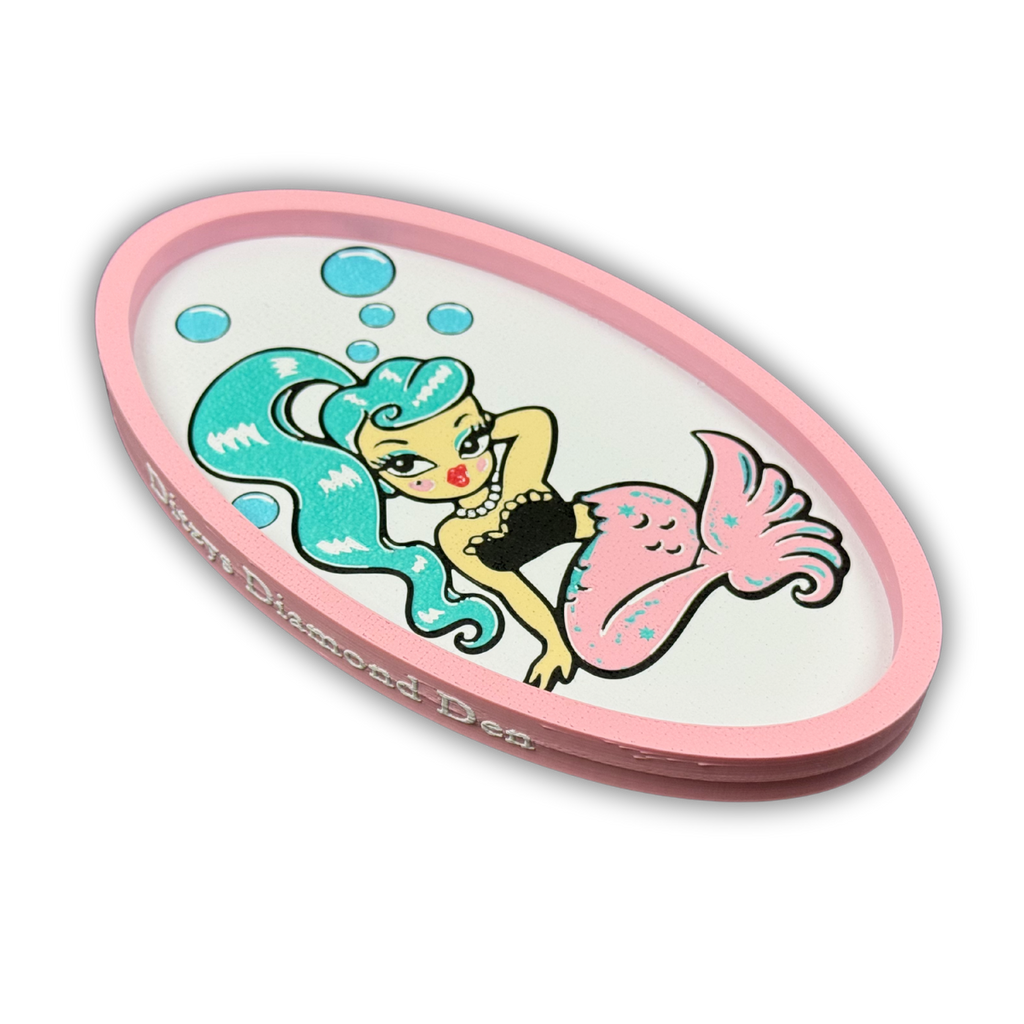 🩷🫧🧜‍♀️©Miss Fluff Baby Doll Mermaid Edition Diamond Painting Trinket Tray 🧜‍♀️🫧🩷