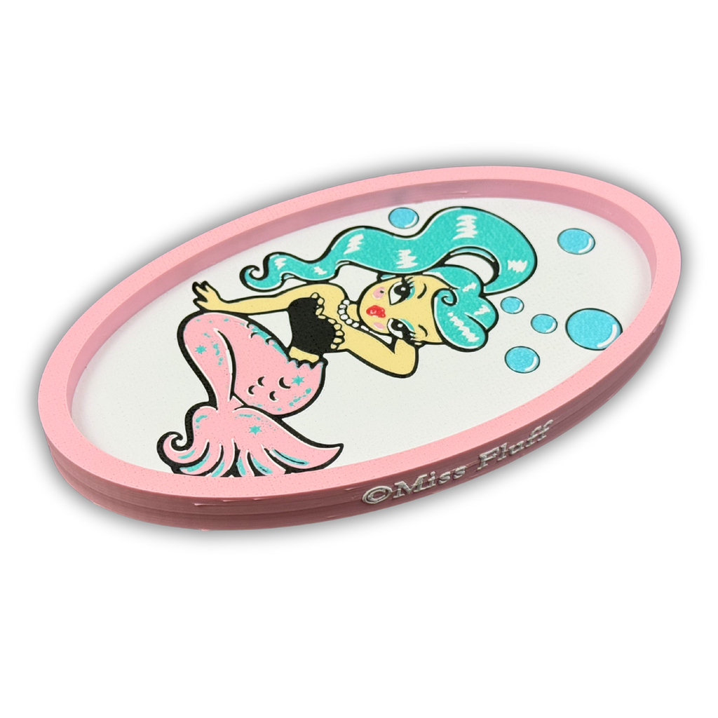 🩷🫧🧜‍♀️©Miss Fluff Baby Doll Mermaid Edition Diamond Painting Trinket Tray 🧜‍♀️🫧🩷
