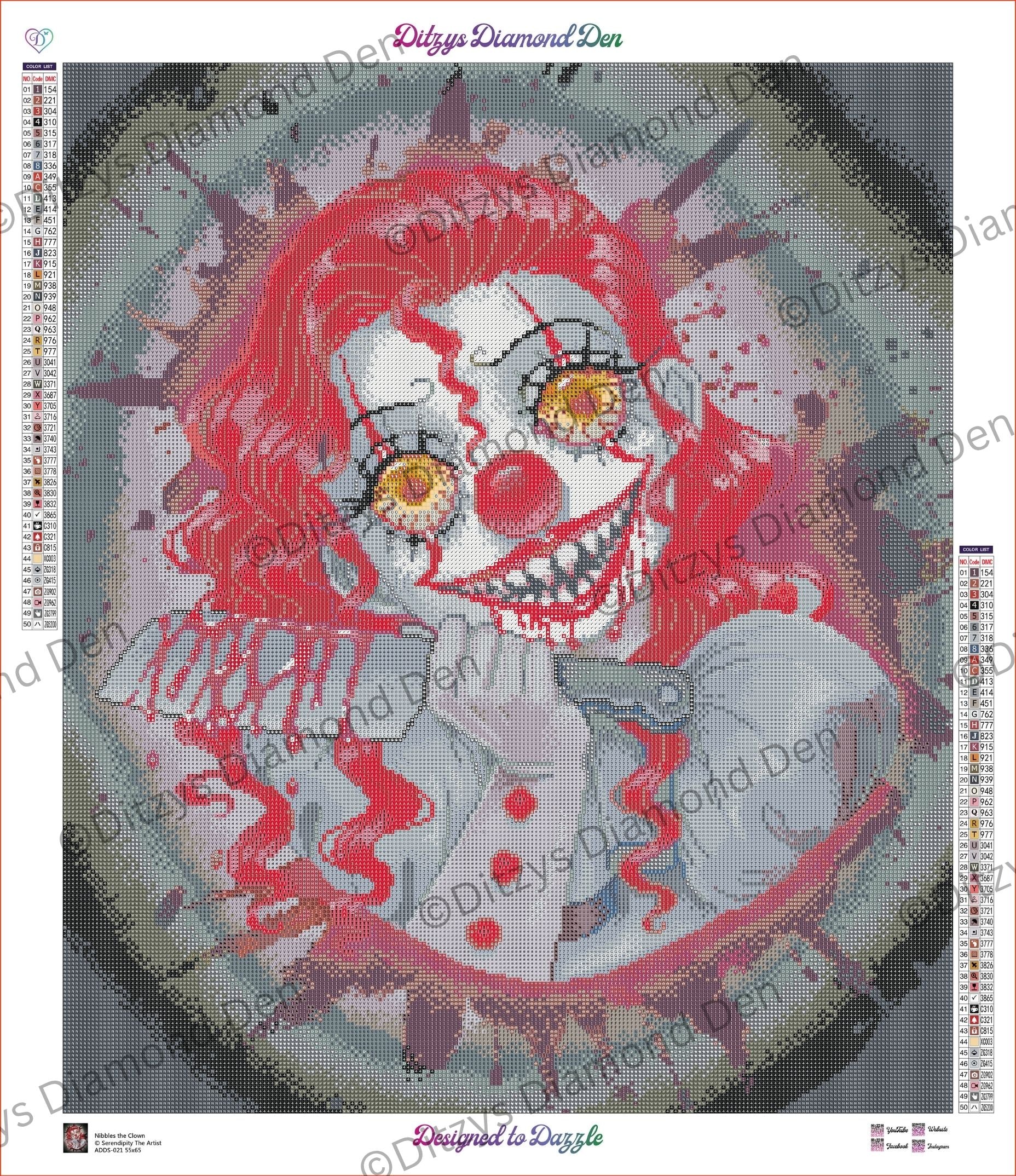 🖤🩸 Nibbles The Clown by © Serendipity The Artist 🩸🖤 International Orders
