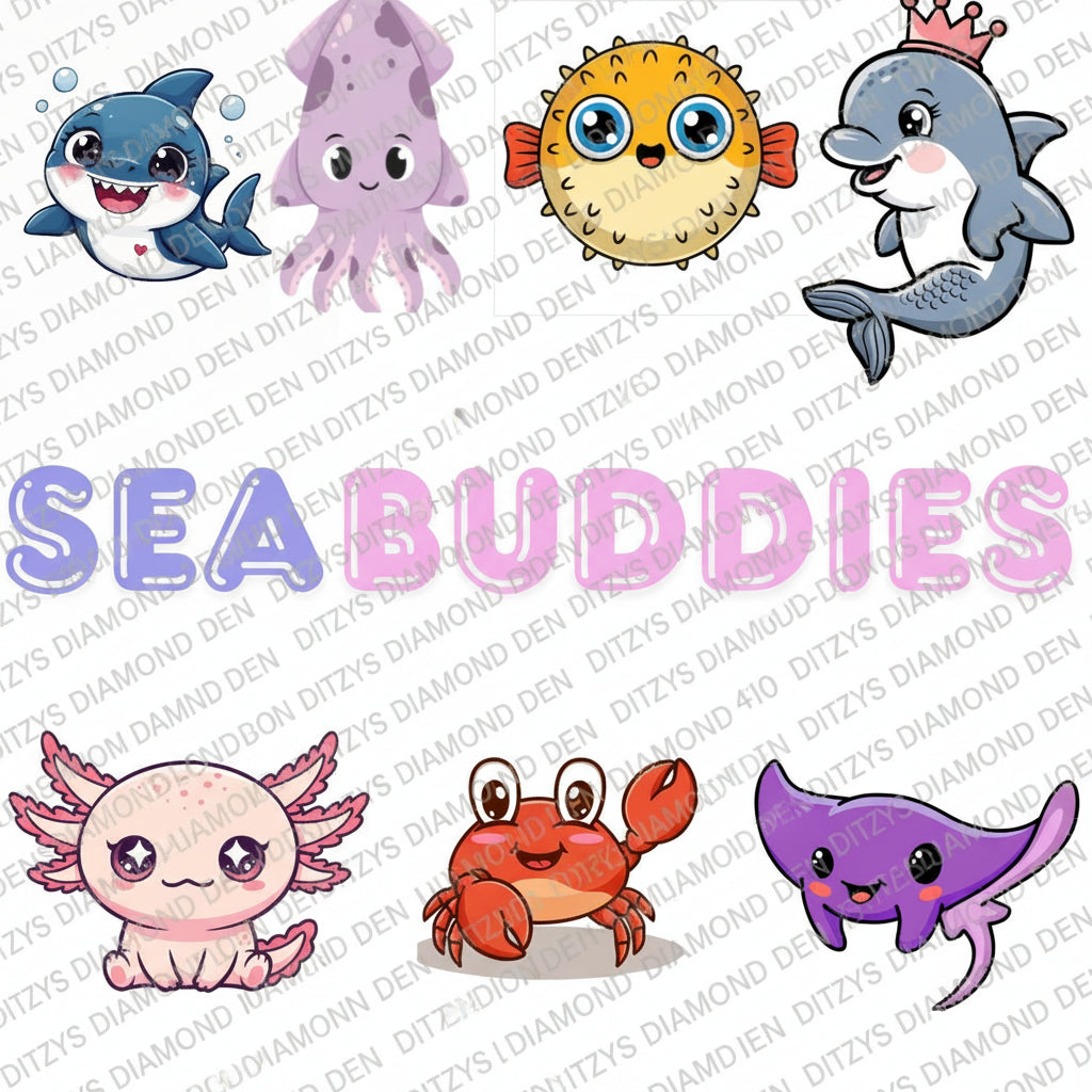 💦Sea Buddies — Mini Diamond Painting Collection 💦
