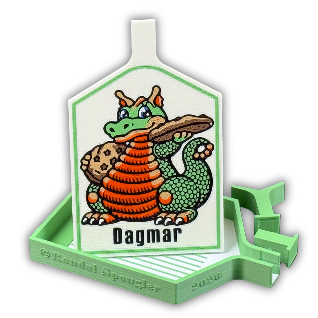 © Randal Spangler 🐉 One For You, Two For Me 🍪– Randal Spangler Licensed Diamond Painting Tray