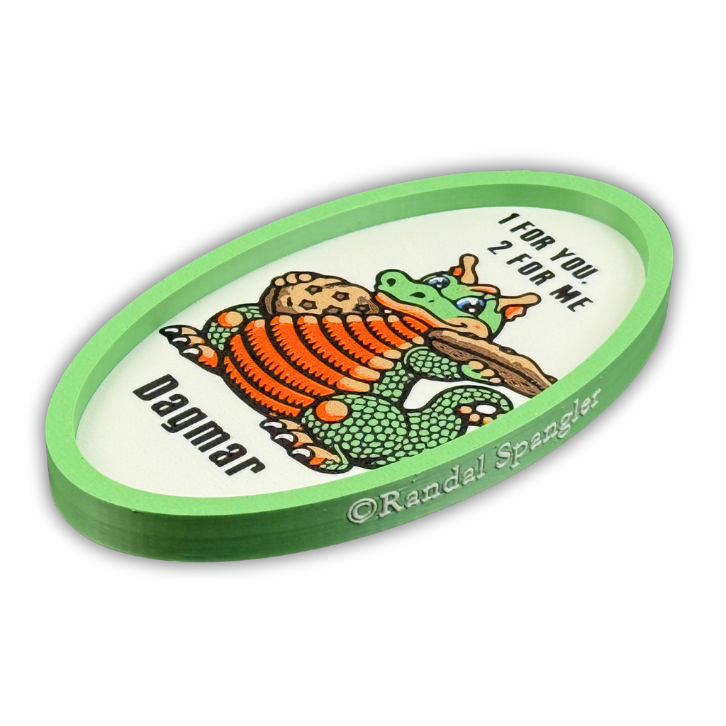 © Randal Spangler 🐉 One For You, Two For Me 🍪– Randal Spangler Licensed Tray & Trinket Tray Bundle