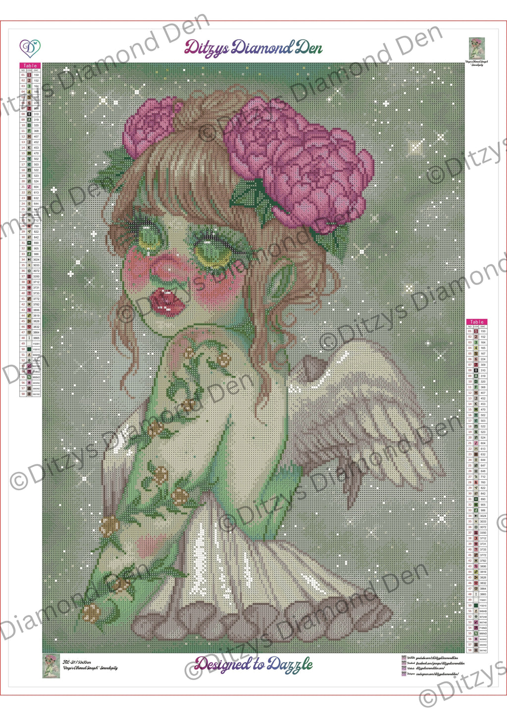 💚 Virgos Ethereal Seraph by © Serendipity The Artist 🩷 International Orders
