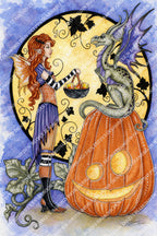 💛🧡 Dragons Love Candy Corn by © Amy Brown 🧡💛 International Orders