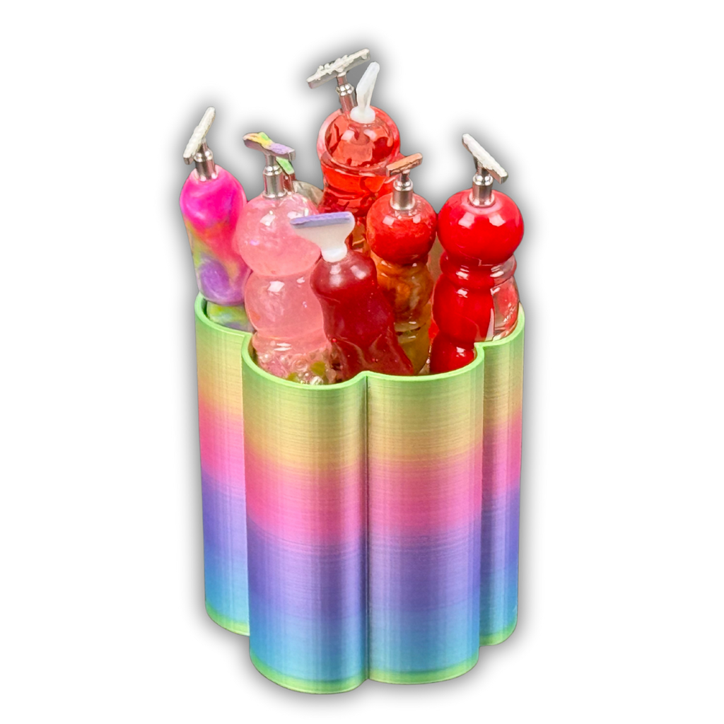 Striped Paw-Shaped Diamond Painting Pen Holder