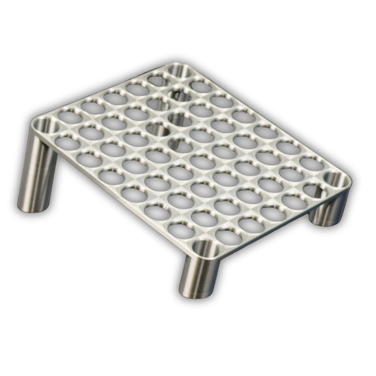 56-Slot Round Canister Holder – Grid Style