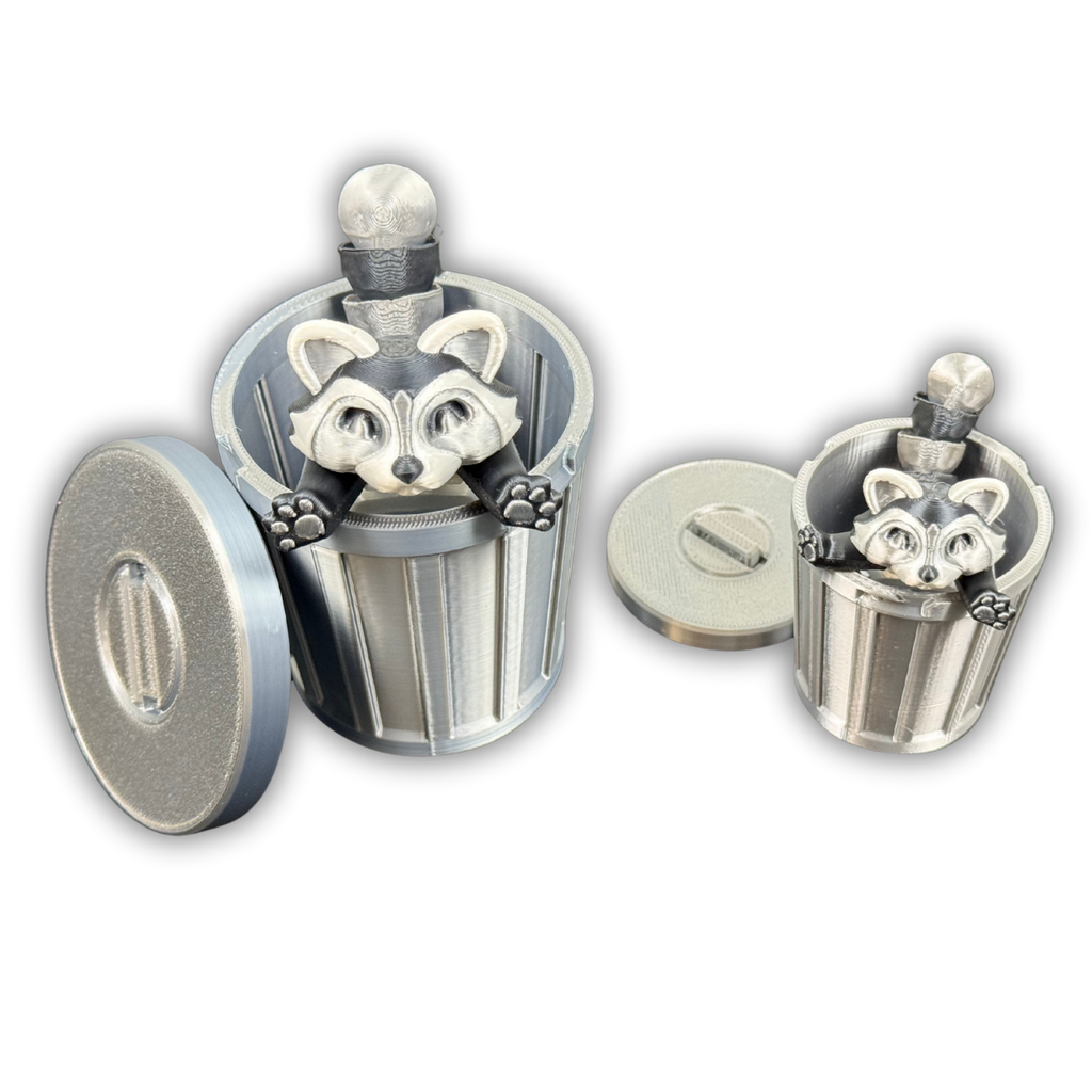 Dumpster Diva – Articulated Desktop Item with Lockable Trash Can