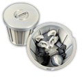 Dumpster Diva – Articulated Desktop Item with Lockable Trash Can