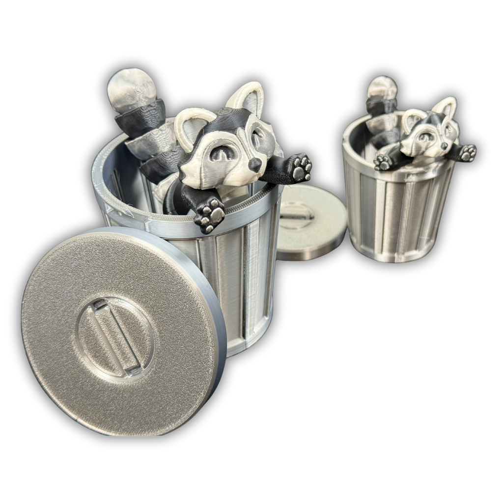 Dumpster Diva – Articulated Desktop Item with Lockable Trash Can